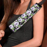 Watercolor Cattleya Pattern Print Car Seat Belt Covers