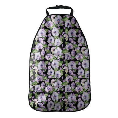 Watercolor Cattleya Pattern Print Car Seat Organizers
