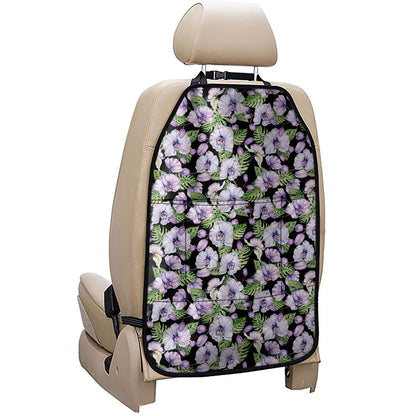 Watercolor Cattleya Pattern Print Car Seat Organizers