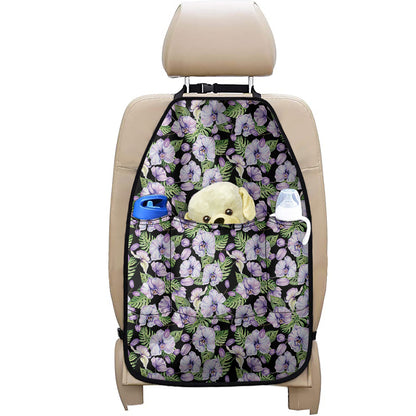 Watercolor Cattleya Pattern Print Car Seat Organizers