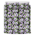 Watercolor Cattleya Pattern Print Duvet Cover Bedding Set