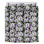 Watercolor Cattleya Pattern Print Duvet Cover Bedding Set