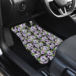 Watercolor Cattleya Pattern Print Front Car Floor Mats