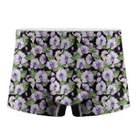 Watercolor Cattleya Pattern Print Men's Boxer Briefs