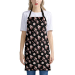 Watercolor Cherry Blossom Pattern Print Apron