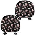 Watercolor Cherry Blossom Pattern Print Car Headrest Covers