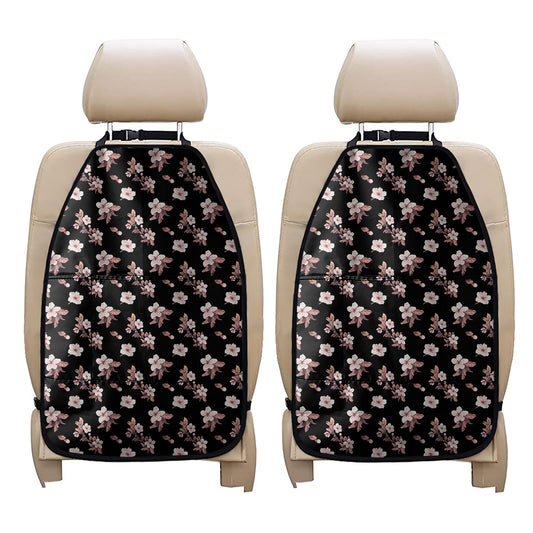 Watercolor Cherry Blossom Pattern Print Car Seat Organizers