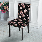 Watercolor Cherry Blossom Pattern Print Dining Chair Slipcover