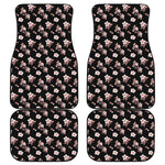 Watercolor Cherry Blossom Pattern Print Front and Back Car Floor Mats