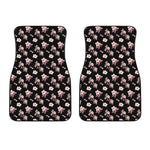 Watercolor Cherry Blossom Pattern Print Front Car Floor Mats
