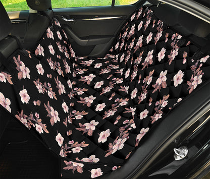 Watercolor Cherry Blossom Pattern Print Pet Car Back Seat Cover