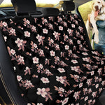 Watercolor Cherry Blossom Pattern Print Pet Car Back Seat Cover