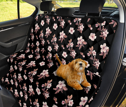 Watercolor Cherry Blossom Pattern Print Pet Car Back Seat Cover