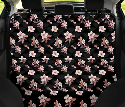 Watercolor Cherry Blossom Pattern Print Pet Car Back Seat Cover