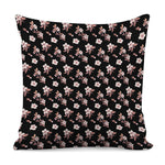 Watercolor Cherry Blossom Pattern Print Pillow Cover