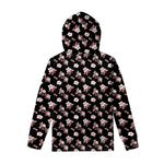 Watercolor Cherry Blossom Pattern Print Pullover Hoodie