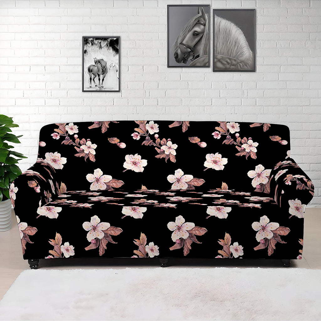 Watercolor Cherry Blossom Pattern Print Sofa Cover