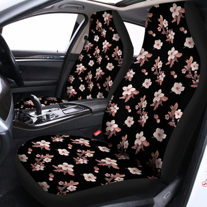 Watercolor Cherry Blossom Pattern Print Universal Fit Car Seat Covers