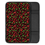 Watercolor Cherry Pattern Print Car Center Console Cover
