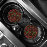 Watercolor Cherry Pattern Print Car Coasters