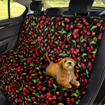 Watercolor Cherry Pattern Print Pet Car Back Seat Cover