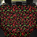 Watercolor Cherry Pattern Print Pet Car Back Seat Cover
