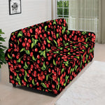 Watercolor Cherry Pattern Print Sofa Cover