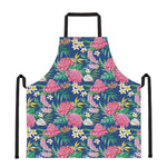 Watercolor Chrysanthemum Pattern Print Apron