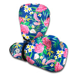 Watercolor Chrysanthemum Pattern Print Boxing Gloves