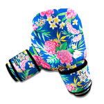 Watercolor Chrysanthemum Pattern Print Boxing Gloves