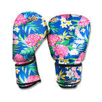 Watercolor Chrysanthemum Pattern Print Boxing Gloves