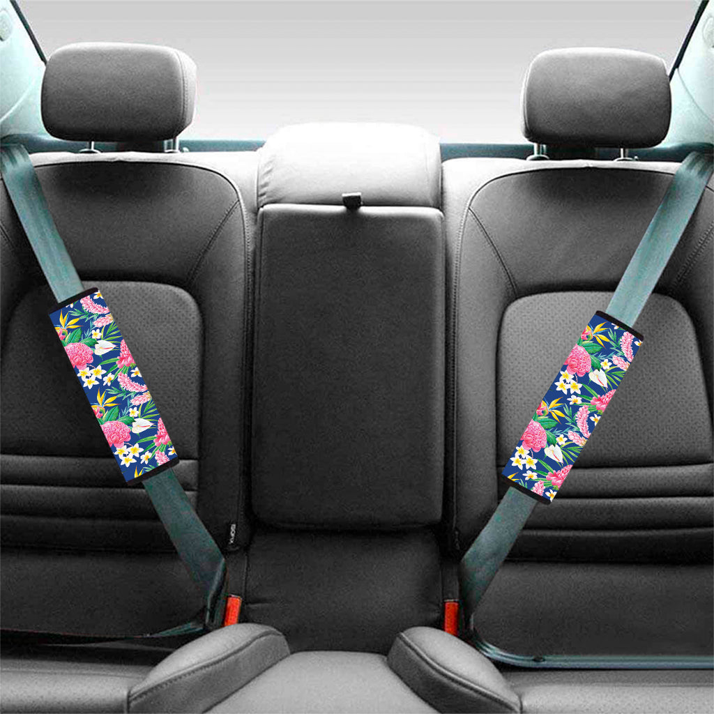 Watercolor Chrysanthemum Pattern Print Car Seat Belt Covers