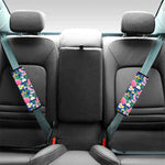 Watercolor Chrysanthemum Pattern Print Car Seat Belt Covers