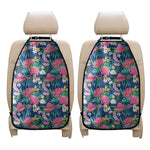 Watercolor Chrysanthemum Pattern Print Car Seat Organizers