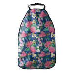 Watercolor Chrysanthemum Pattern Print Car Seat Organizers