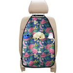 Watercolor Chrysanthemum Pattern Print Car Seat Organizers