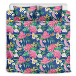 Watercolor Chrysanthemum Pattern Print Duvet Cover Bedding Set