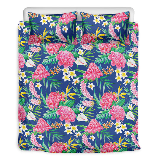 Watercolor Chrysanthemum Pattern Print Duvet Cover Bedding Set