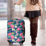 Watercolor Chrysanthemum Pattern Print Luggage Cover