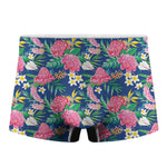 Watercolor Chrysanthemum Pattern Print Men's Boxer Briefs