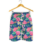 Watercolor Chrysanthemum Pattern Print Men's Shorts