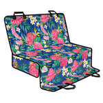 Watercolor Chrysanthemum Pattern Print Pet Car Back Seat Cover