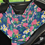 Watercolor Chrysanthemum Pattern Print Pet Car Back Seat Cover