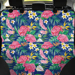 Watercolor Chrysanthemum Pattern Print Pet Car Back Seat Cover