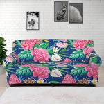 Watercolor Chrysanthemum Pattern Print Sofa Cover