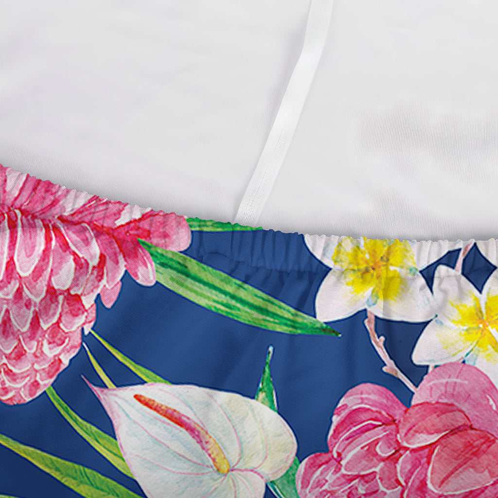 Watercolor Chrysanthemum Pattern Print Sofa Cover