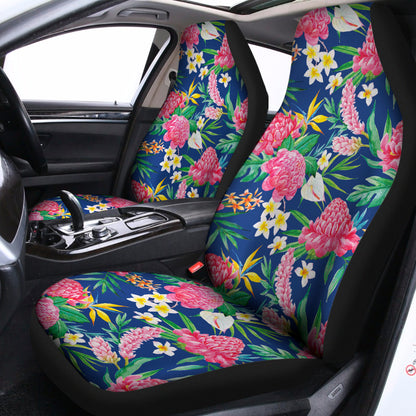 Watercolor Chrysanthemum Pattern Print Universal Fit Car Seat Covers