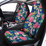 Watercolor Chrysanthemum Pattern Print Universal Fit Car Seat Covers