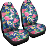 Watercolor Chrysanthemum Pattern Print Universal Fit Car Seat Covers