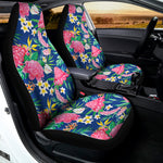 Watercolor Chrysanthemum Pattern Print Universal Fit Car Seat Covers